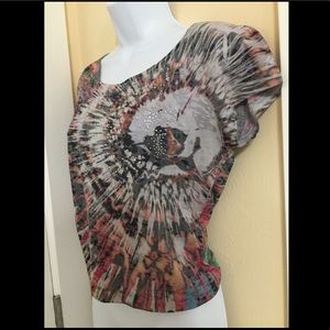Fair Oaks Tie-Dye and Rhinestone Top
